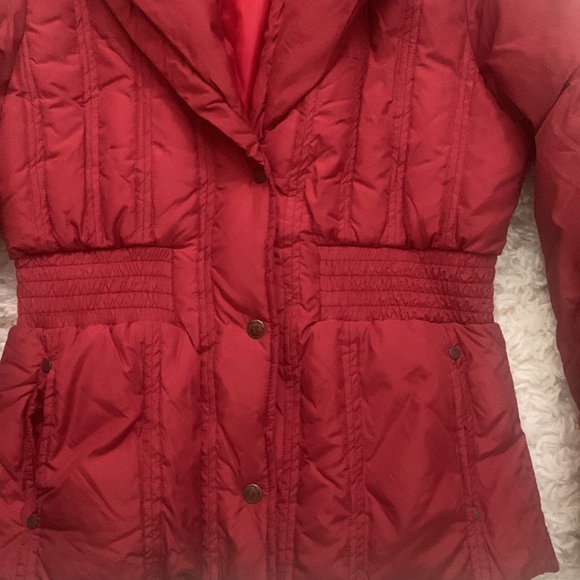 Y2K Red Corset Puffer Coat - Picture 3 of 6